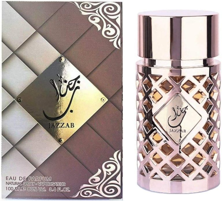 Perfume JAZZAB GOLD 100 ml Women's Eau de Parfum Arabic Oudh Oriental Perfume Attar Halal Musk NOTES: Cedar, Citrus, Rose, Flowers, Pink Pepper, Grapefruit, Oud, Amber, Woody