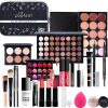 All-In-One Makeup Set,Professional Makeup Kit for Women Full Kit, Makeup Set Cosmetic Make Up Kit with Makeup Bag Include Eyeshadow Palette Makeup Brushes Set Lipstick Lip Gloss Foundation Concealer