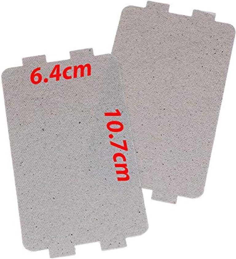 Rubik Large Microwave Waveguide Cover Plates MICA Sheet for Microwave Oven Filter, Pre-cut (10.7x6.4cm) Pack of 2pcs