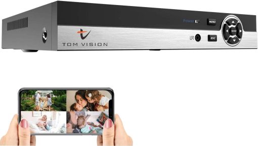 tomvision 8CH AHD DVR 1080N H.264 XMEYE Clould CCTV 8 Channel 5 in 1 DVR with Free Software