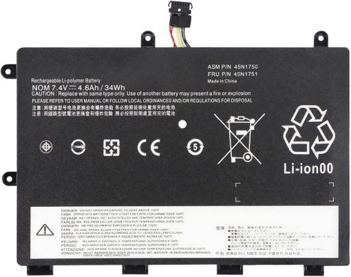 LIUZUO Laptop Battery 7.4V 34Wh 4600mAh 45N1750 45N1751 Replacement Battery for Lenovo ThinkPad Yoga 11e 45N1748 45N1749 Tablet