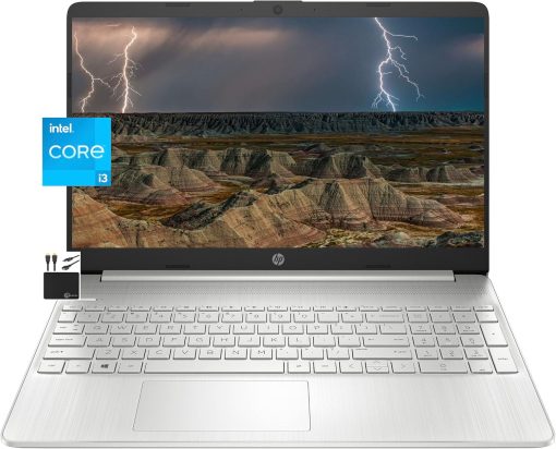 HP Newest Laptop , 15.6" HD Display, Dual Core Intel i3-1115G4 (Upto 4.1GHz,Beats i5-1030G7), 16GB RAM, 256GB SSD, HD Webcam, Bluetooth, WiFi 6, 11+ Hour Battery, Win 11 (Upgraded)