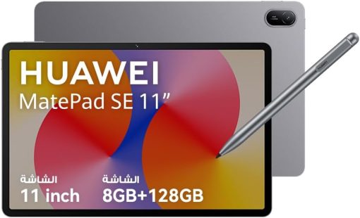 HUAWEI MatePad SE Tablet, 11-inch Eye Comfort Display, Large Capacity Battery, 8GB+128GB, Wifi, M-pencil in-box, Nebula Gray