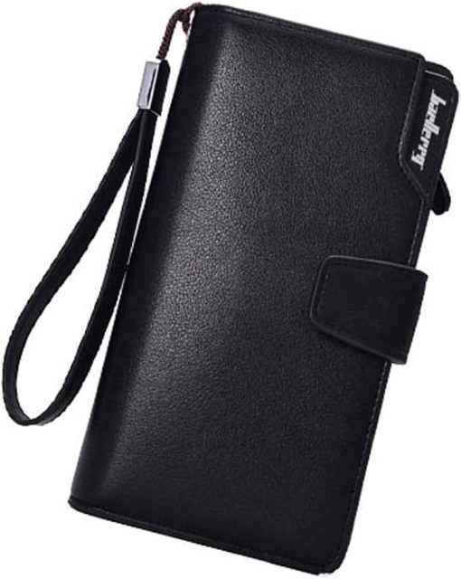 baellerry Black Polyurethane For Unisex - Trifold Wallets