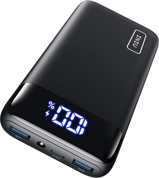 INIU Power Bank, 20000mAh Fast Charging Portable Charger, 22.5W Powerbank with USB C Input & Output, Battery Pack PD3.0 QC4.0 Compatible with iPhone 16 15 14 13 12 11 Pro Max Samsung S22 S21 S20 iPad