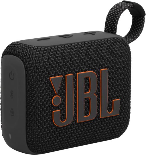 JBL Go4 Ultra-portable waterproof speaker with AURACAST, Powerful Audio, Dustproof, Wireless Bluetooth Streaming, 7 Hours of Playtime,Black