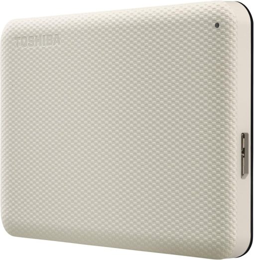 Toshiba 4TB Canvio Advance Portable Hard drive USB 3.2 Gen 1 With Automatic Backup,White -HDTCA40EW3CA