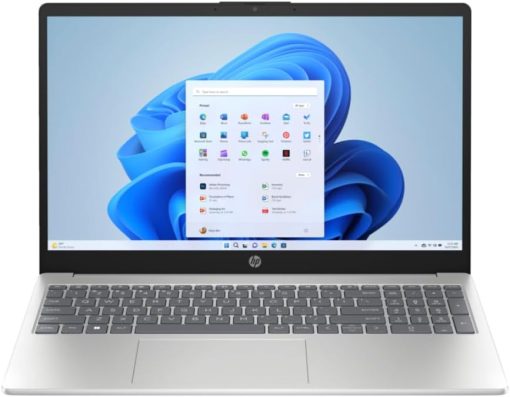 HP Notebook 15 With 15.6" Touchscreen Full HD IPS display - Intel Core i7-1355U processor - Intel Iris Xe Graphics - 16GB DDR 4 RAM - 1TB NVMe SSD- Backlit Keyboard - Fingerprint - Windows 11-Silver