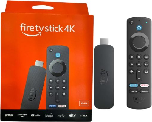 Fierr TV Stick 4K Latest Version2024 Cinematic FULL HD dlb vision sport (3rd Gen remote and 2gen device WI-FI 6) with Alexa Voice Remote Supports Wi-Fi 6