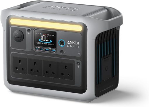 Anker SOLIX C1000 Portable Power Station, 1800W (Peak 2400W) Solar Generator, Full Charge in 58 Min, 1056wh LiFePO4 Battery for Home Backup, Power Outages, and Outdoor Camping (Optional Solar Panel)