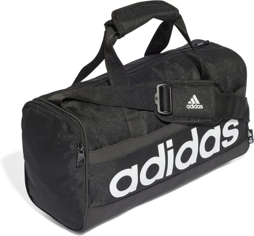 adidas Unisex Essentials Duffel Bag, Black/White, XS